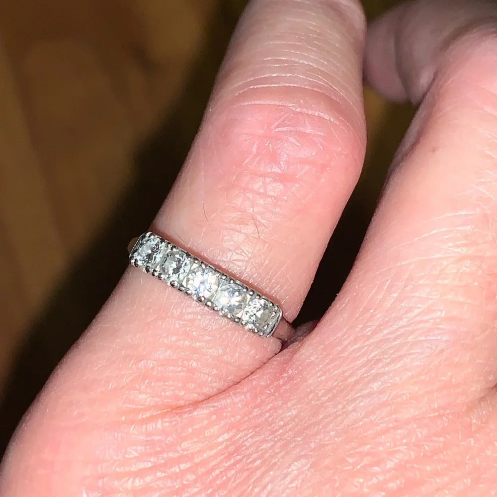 Platinum Ring with Diamonds